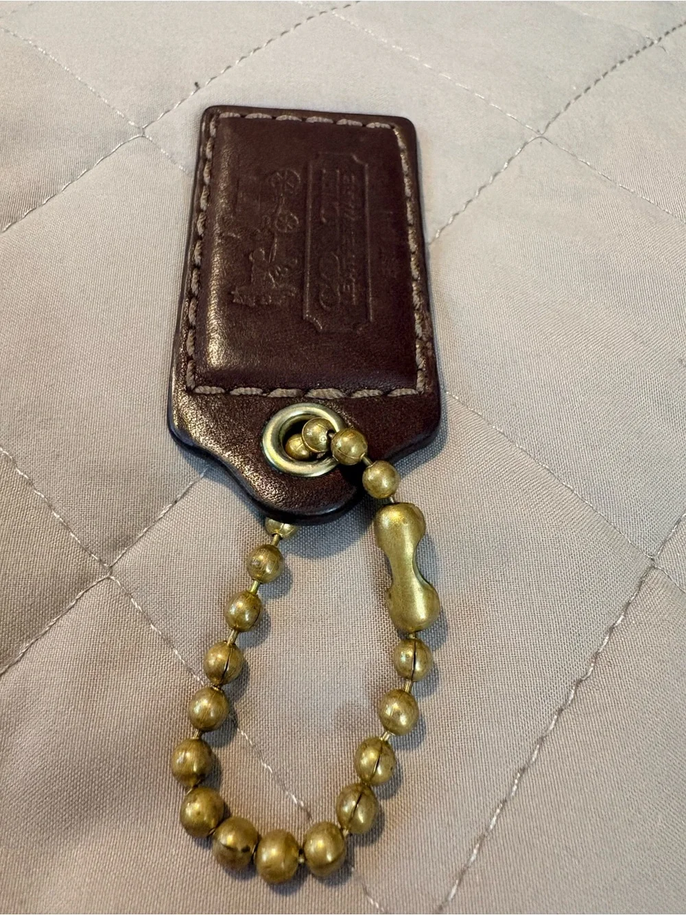3 inch Oversized 1941 Collection Leather Hangtag – Chocolate Brown